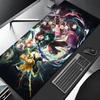Demon Slayer Kimetsu no Yaiba Mouse Pad Çizgi Film Kilit Kenarlı Büyük Oyun Pad'i Bilgisayar Oyuncu Klavye Matı Masa Mousepad'i PC Masa Pad'i