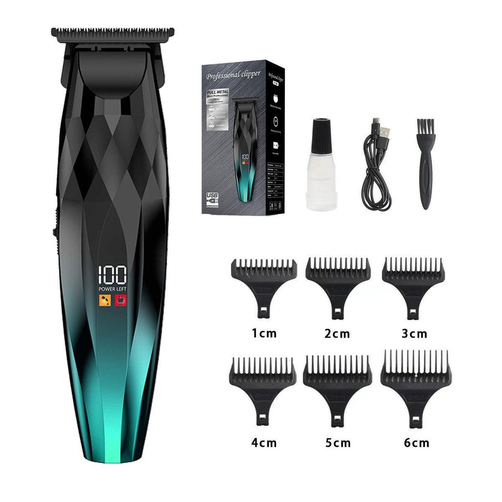 Professional Electric Hair Clipper Set for Barbers - Includes Carving Tool