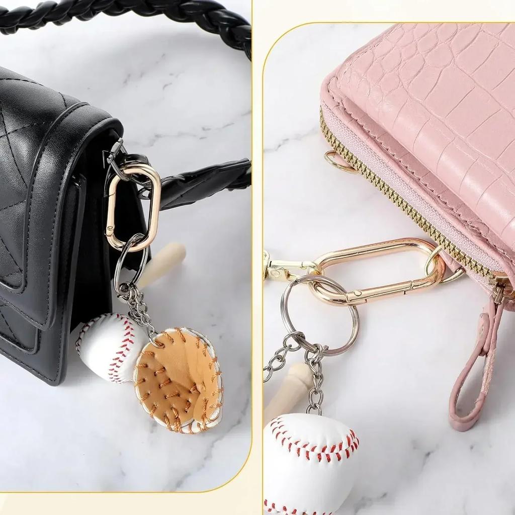 5 Pcs Spring O Ring Clip Oval Shape Snap Clip Key Rings Purse Strap Extender Clip Metal Spring Key Ring Keychain Round Buckle