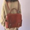 Mochila de Cuero Genuino Johnature para Mujer Gran Capacidad Mochila para Viajes y Commuting Bolso de Hombro Multifuncional