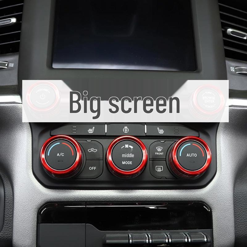 19-22 Dodge Ram Audio & AC Knob Decorative Ring