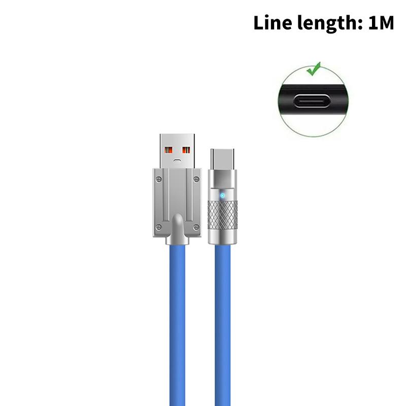 Usb C Bilkabel 120W Type C Lader Usb Ladekabel Hurtiglading Hurtiglading Type C Ladekabel For Mobiltelefon Bil