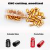2pcs Aluminum Bicycle Tire Valve Cap Ultralight Mountain Road Bike Valve Cap Schrader/Presta Tire Valve