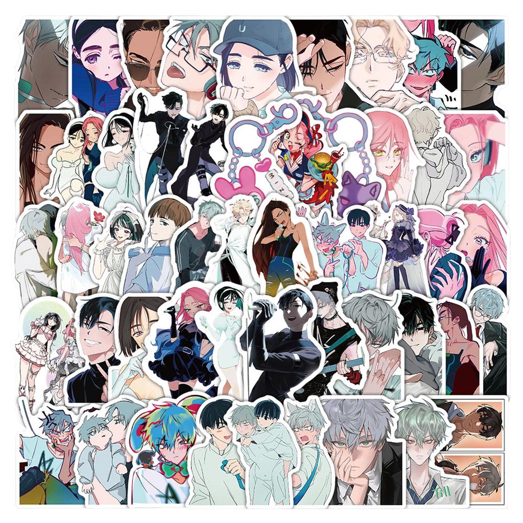 3 Anime Peripheral Stickers, Cartoon Character Decorations, Mobile Phones, Water Bottles, Cabinets, Cut Film Stickers