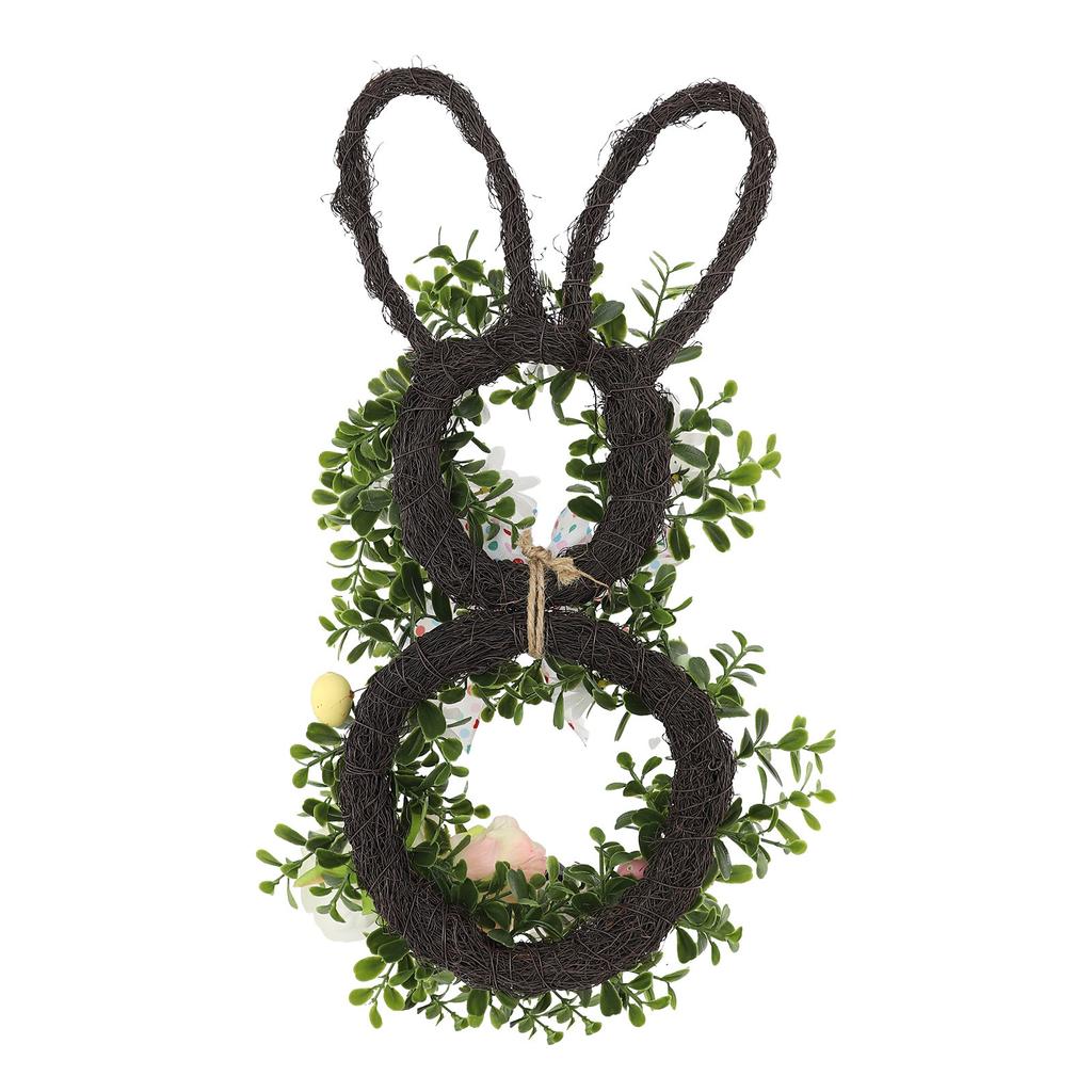 Easter Bunny Flower Garland Decorative Easter Flower Garland - Foldable Home Decoration Item