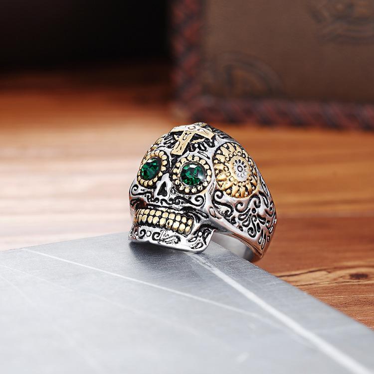 New Retro Punk Super Cool Mexican Day of the Dead Skull Man