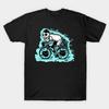 Men Black Print T-shirt Ride Or Die No-Cut Transfer Paper Print Cotton Tshirt