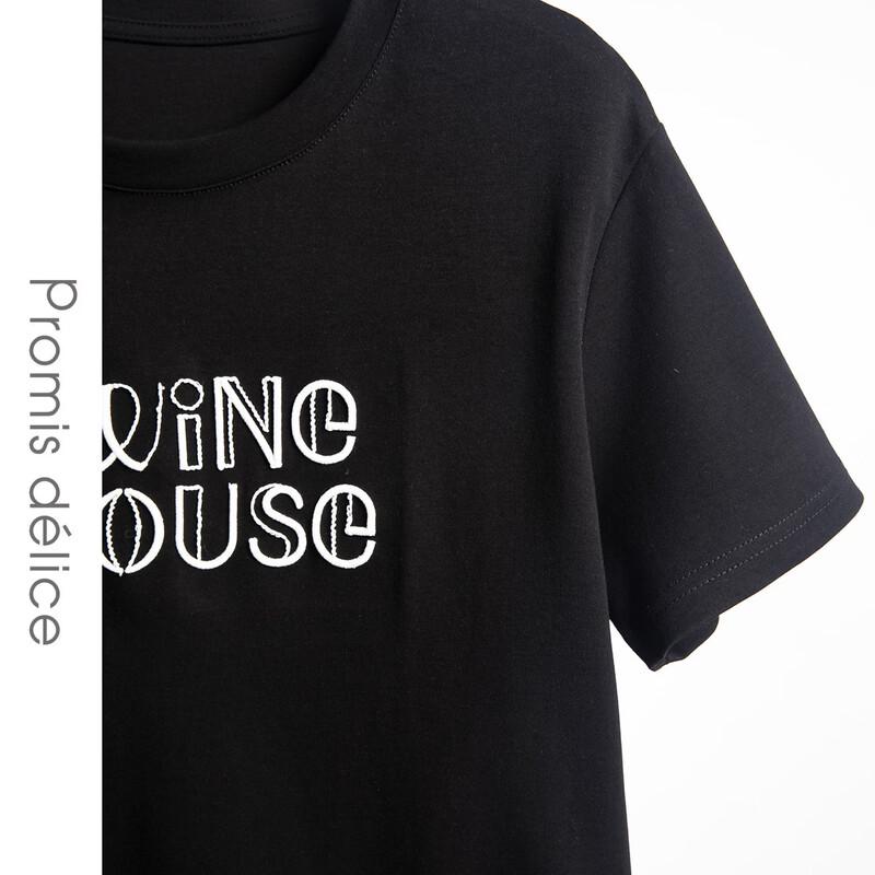 TaTu Letter Embroidery Short Sleeve Women's T-shirt