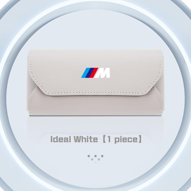 Leather Car Sunglasses Holder Glasses Case For BMW M M6 M2 M3 F32 E53 E60 E90 E91 E92 E93 F01 F30 G80 Visor Eyeglass Storage Box
