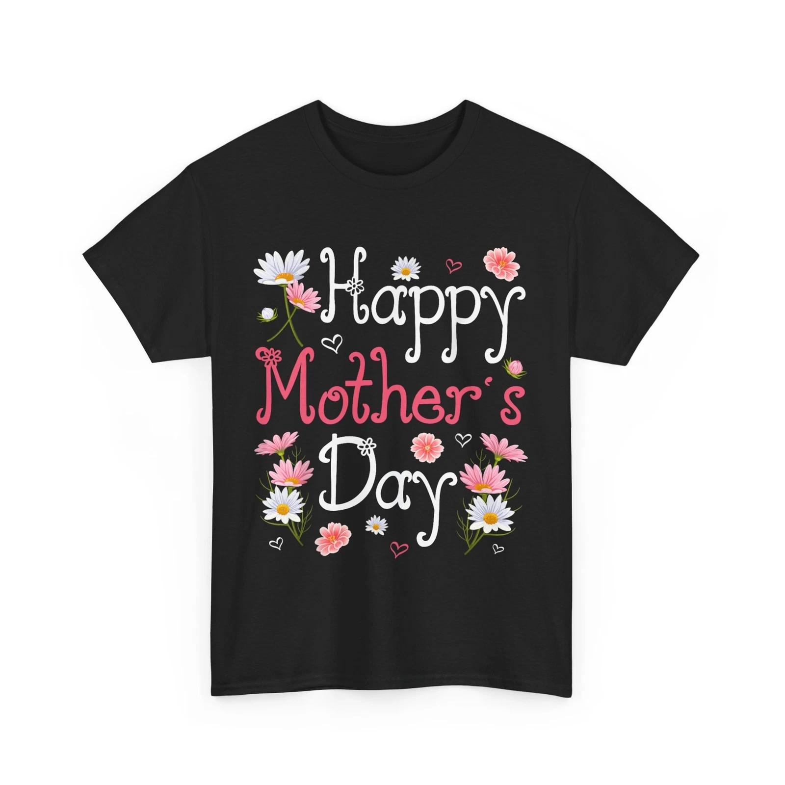 Mom T-Shirt, Happy Mother s Day Mama Floral Women Cute Shirt 3XL