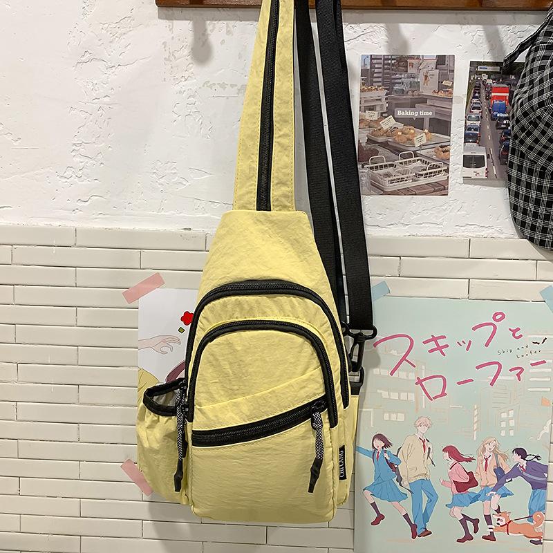 Multi purpose bucket bag, fashiable casual chest bag, trendy bag, crossbody bag, men s outdoor cycling bag, multi-layer Oxford