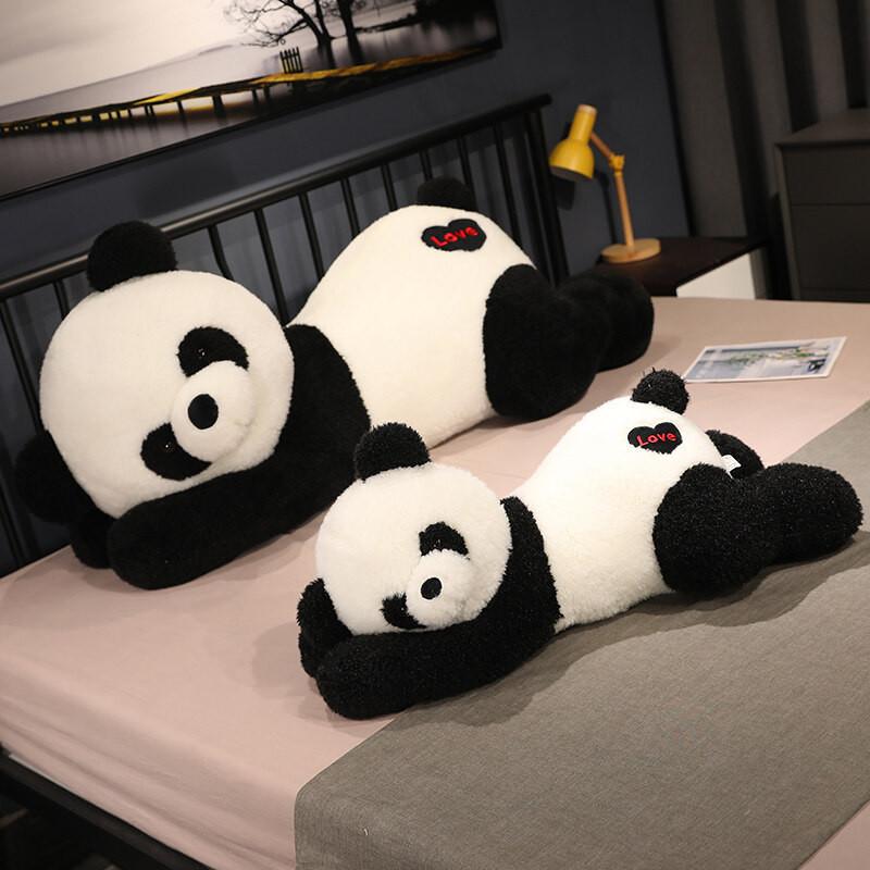 Adorable Plush Panda Cartoon Lounging Soft Plush Toy Kids Bedtime Gift Doll