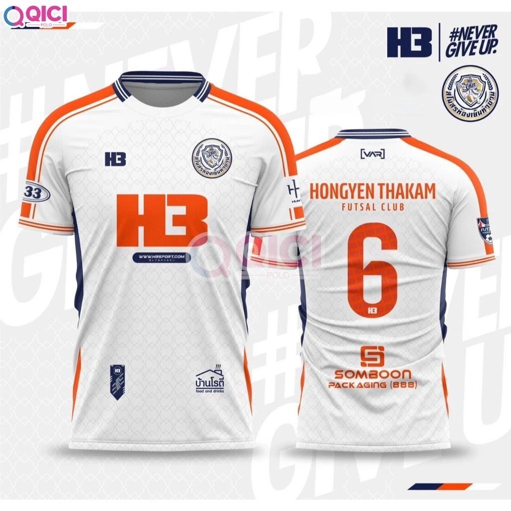 Thailand Futsal League Football SOCCER Club Tha Kham FC United TEAM JERSEY SHIRT Print Round Neck Unisex Men Women Quick Dry Short Sleeve Uniform
