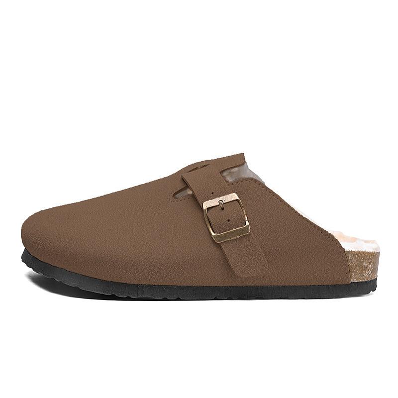 Factory Special Boken Head Cotton Slippers Men's and Women's Indoor Velvet Warm Drag Men's Foreign Trade Household Cotton Slippers