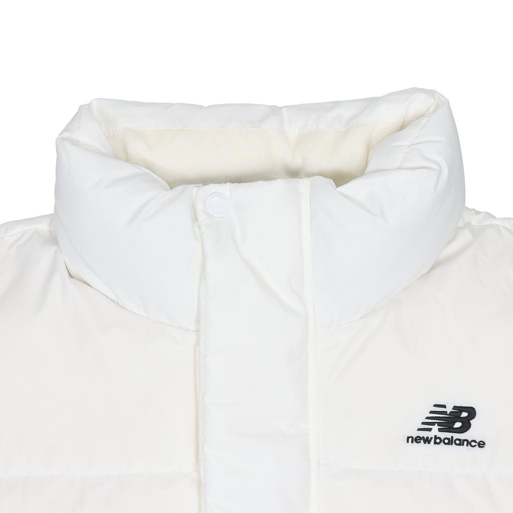 New Balance Down Jackets Unisex Ivory White Stand Collar Moderate Other NPA4E013-IV
