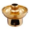 Gold Dessert Display Hot Pot Stainless Steel Imitation Copper Hot Pot Dessert Display