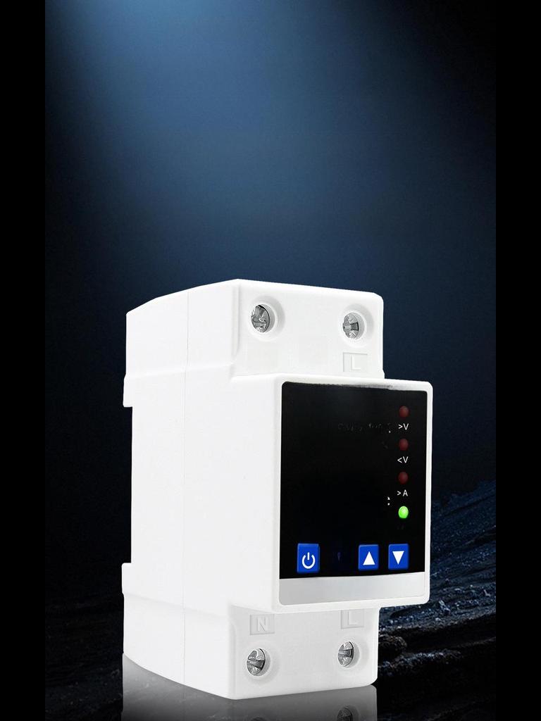 Adjustable Intelligent Dual Display Self-Resetting Voltage/Current Limiter Switch (40A/63A/80A)