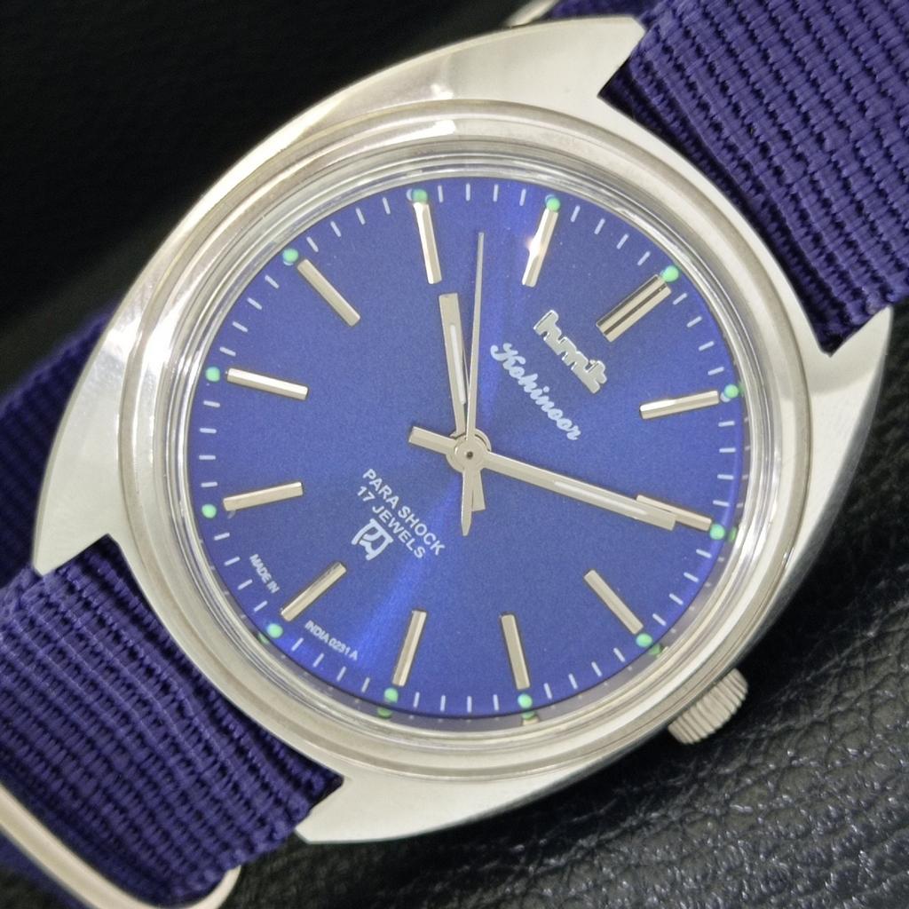 

HMT KOHINOOR ВИНТАЖНЫЕ МЕХАНИЧЕСКИЕ ИНДИЙСКИЕ МУЖСКИЕ ЧАСЫ С СИНИМ ЦИФЕРБЛАТОМ a441046-4 HT-a441046