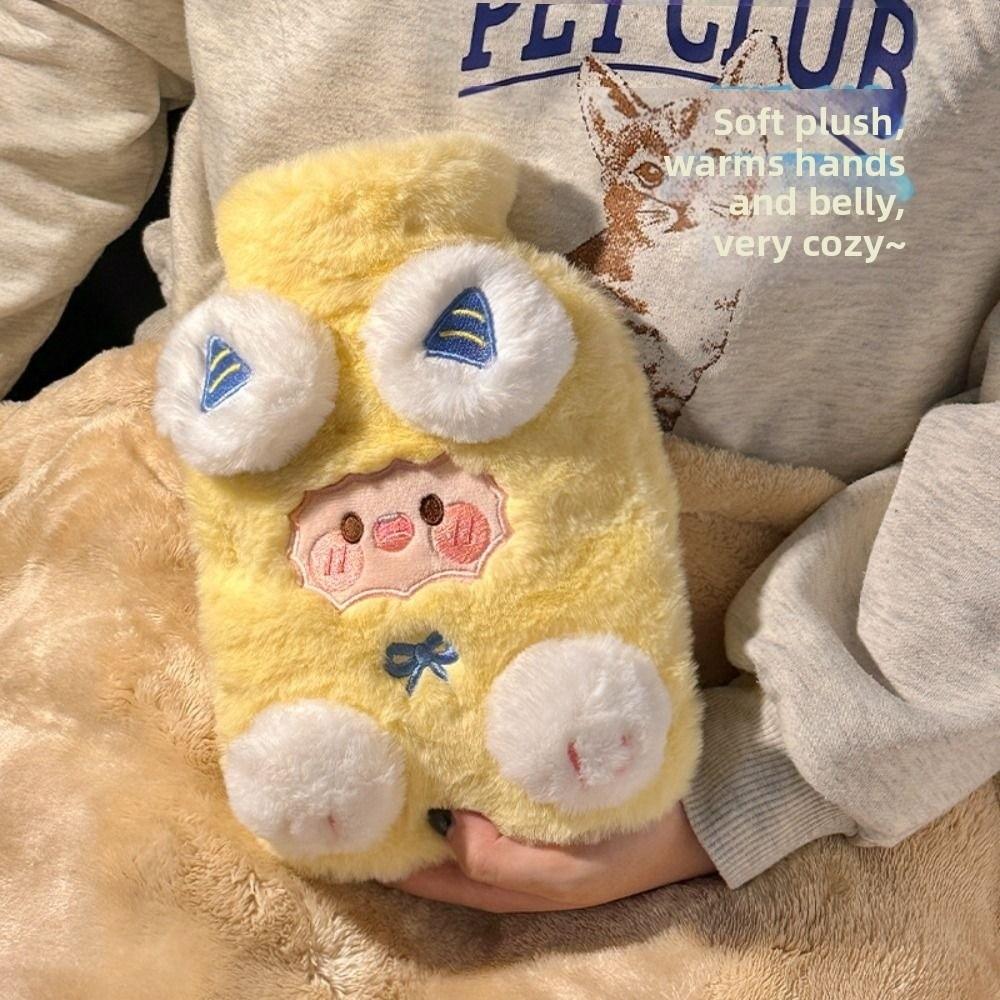 Cartoon Hot Water Bottles Lamb Pattern Water-filling Bottle Kawaii Hand Warmers  Gifts
