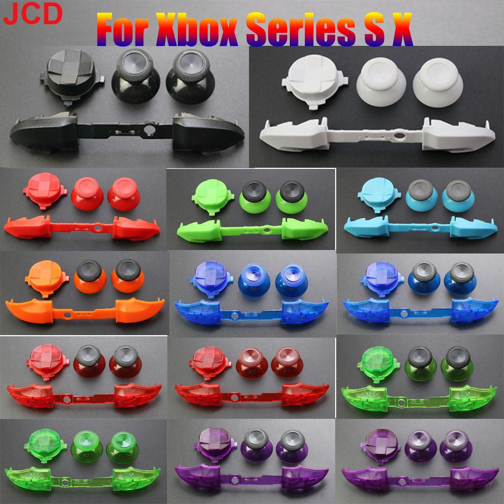 5in1 For Xbox Series X S Controller LB RB Button Strip Middle BaffleStrip Cross Direction Keys Analog Joystick Cap D-Pad Button