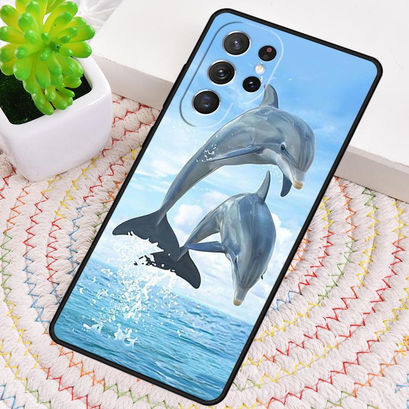 Cute Dolphin Ocean Phone Case for Samsung Galaxy Note 10 Pro S26 Ultra S23 S24 FE S25 S21 S22 PLUS Shockproof Cove