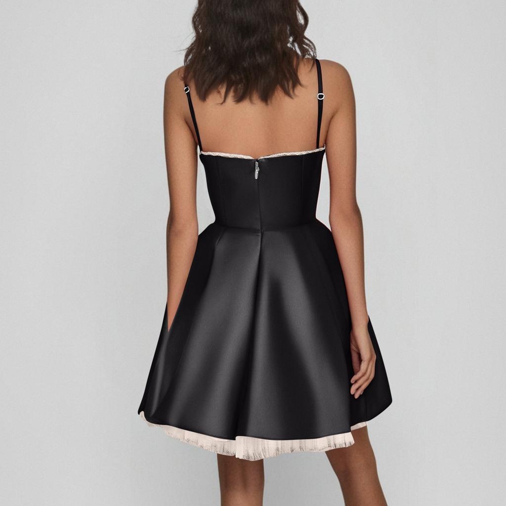 Women's Fashion Summer Solid Color Strapless Hot Girl Suspender Sleeveless Sexy Dress