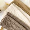 1 Pair Fashion Women Soft Cashmere Fingerless Arm Warm Winter Gloves Hand Long Warmer Mittens