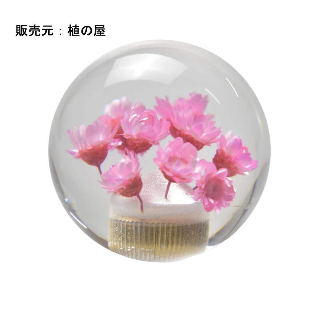 JINGLING Underwater Flower Shift Knob Gear Knob Crystal Universal Ball Shape for Cars Compatible with Japanese Cars Custom 3 Types of Adapters