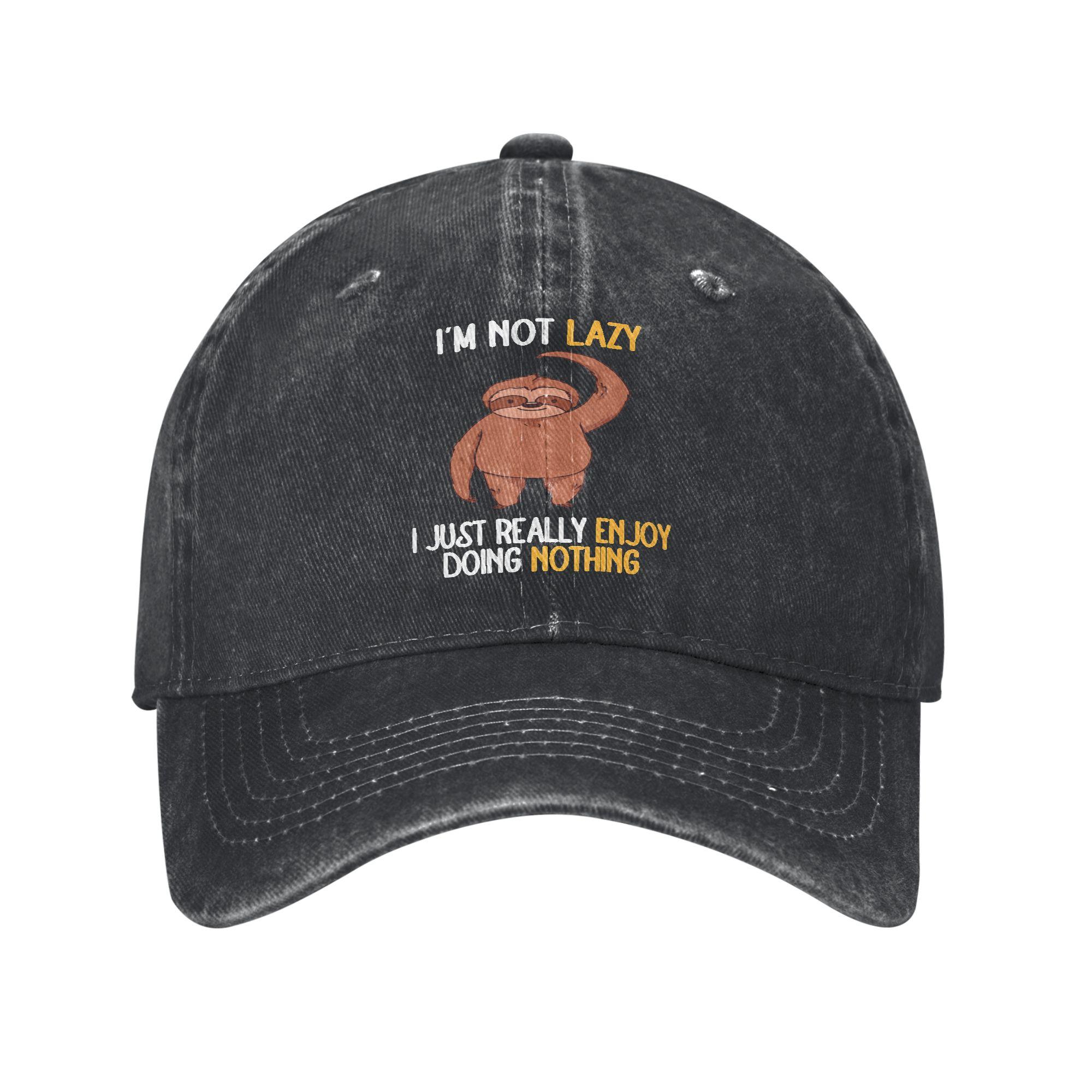 Unisex Im Not Lazy I Just Really Enjoy Doing Nothing Cap Outfits Baseball Cap Vintage  Trucker Hat Adjustable One Size