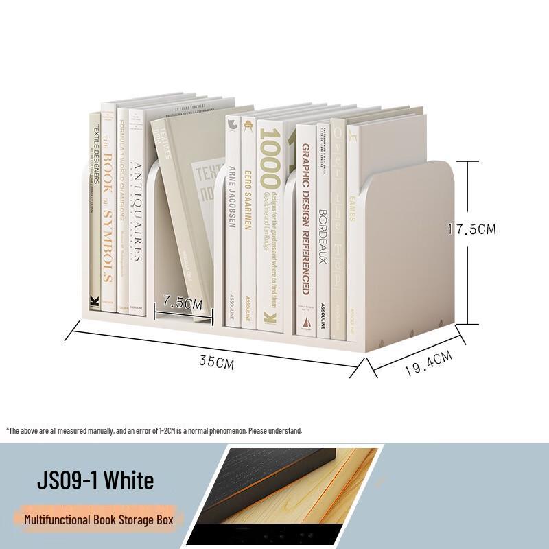 Miling Desktop Bookshelf with Storage