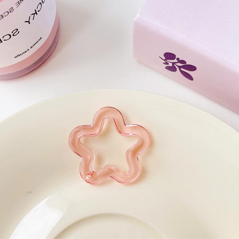 Transparent Acrylic Star Charm for Earrings, Phone Cases, and Keychains