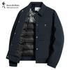Men's Lapel Workwear Down Jacket with 90% Duck Down & Graphene