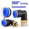 5PCS Pneumatic Air Connector PL 4 6 8 10 12mm Thread 1/8 1/4" 3/8" 1/2" Trachea Elbow Air Hose Fittings Quick Connector