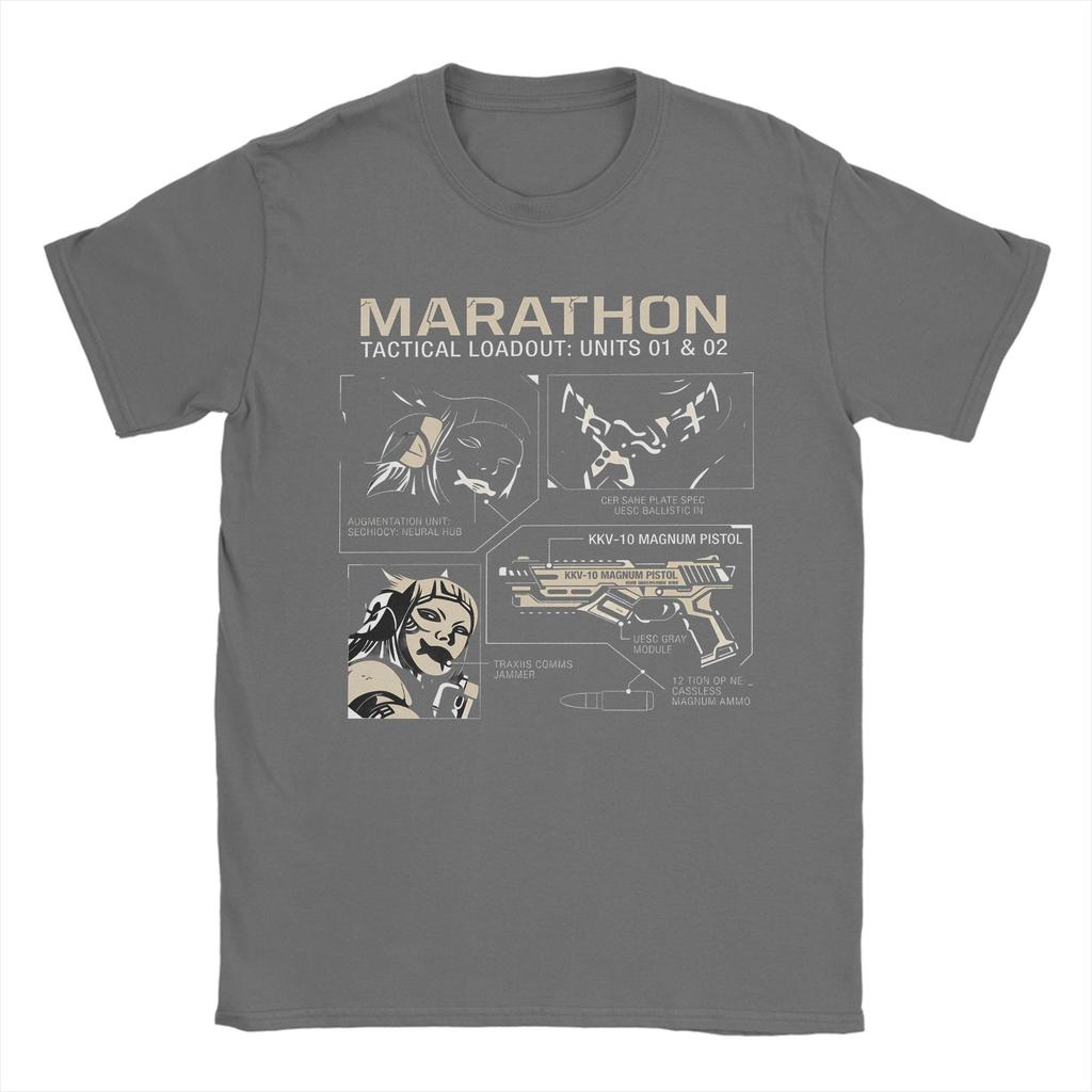 Game Marathon Collection  TShirt Men  Unique Pure Cotton Tees Crew Neck Short Sleeve T Shirt Plus Size Clothes