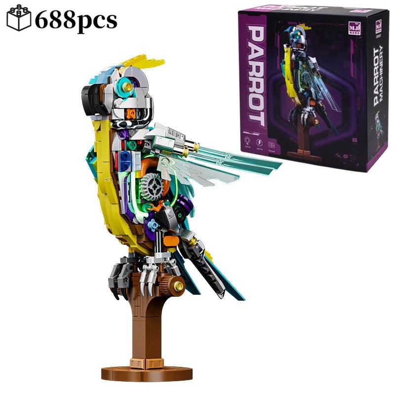 High-Quality 688Pcs High-Quality Mechanical High-Quality Parrot High-Quality Bird High-Quality Animal Construction set High-Quality Building 688pcs