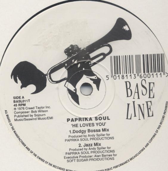 

12inch Record PAPRIKA SOUL - He Loves You BASL011T Baseline Record UK Dance & Electronica Used