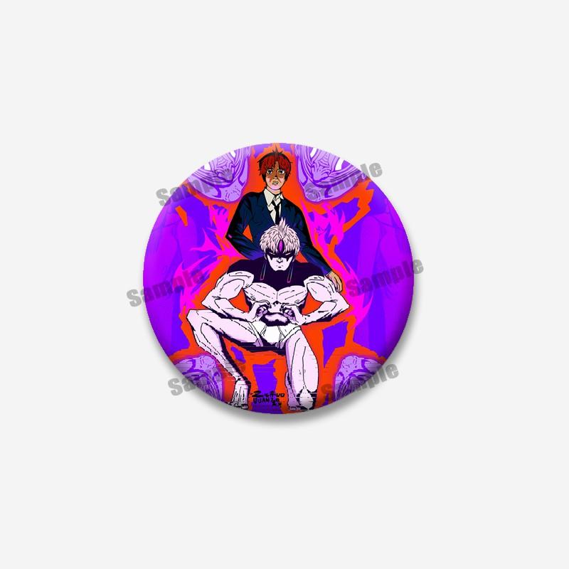 Ken Takakura Seiko Ayase Momo Ayase Soft Button Pins Cute Cartoon Character Badge Handmade Round Brooch for Backpack Accessories
