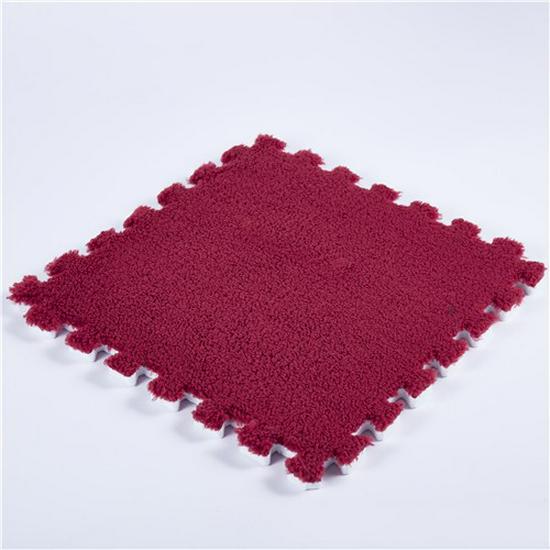 Cross-Border Mosaic Flannel Floor Mat – Removable & Washable, Perfect for Bedroom, Bedside, or Balcony.