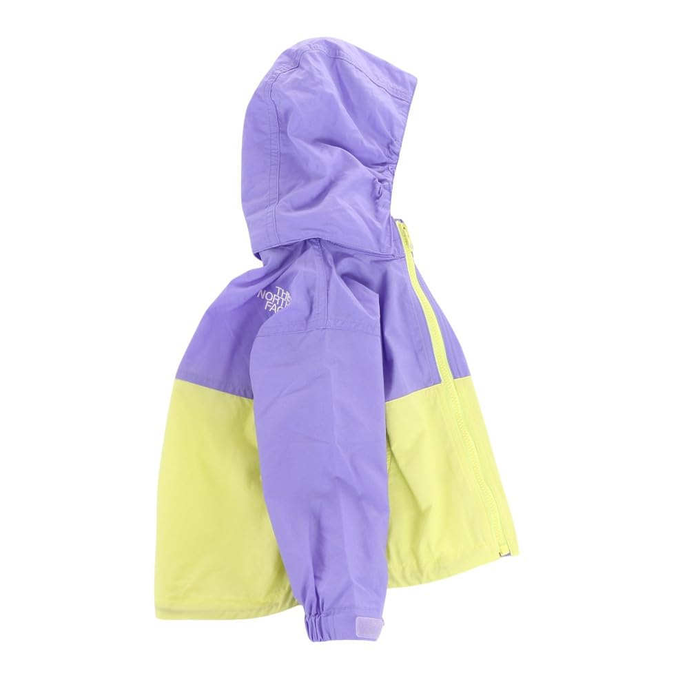 The North Face Baby Compact UV Optic Size 80 Jacket, Unisex, Water-Repellent, Protection, Lightweight, Violet/Lemon Yellow,