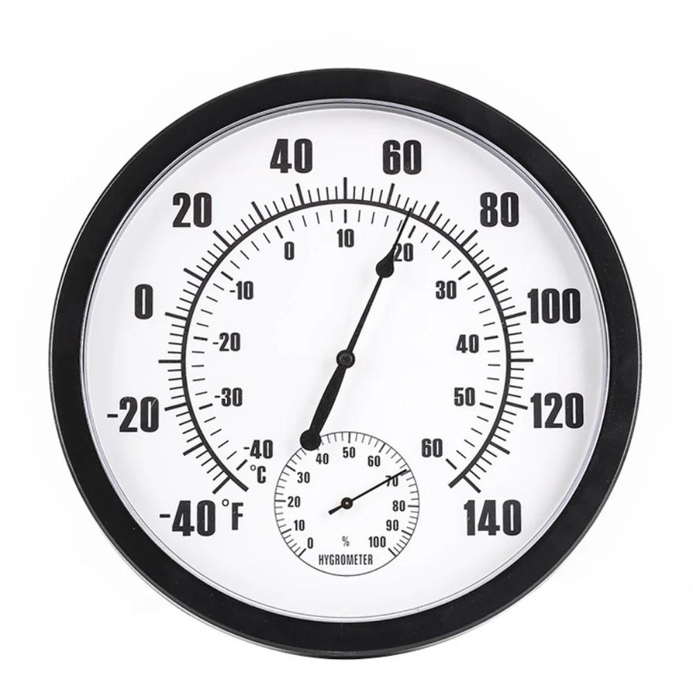 Large Dial Indoor Outdoor Thermometer with Hygrometer Dual Scale Fahrenheit Celsius for Accurate For Home Reading