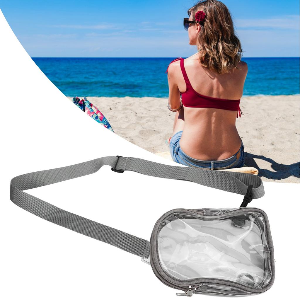 Transparent Shoulder Bag Fashion Large Capacity Waterproof Clr PVC Shoulder Bag for Daily Work Travel Bch