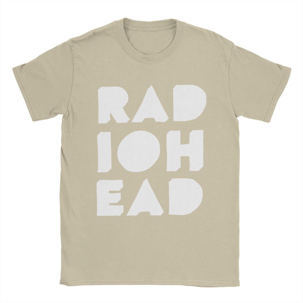 Men Radiohead T Shirts 100% Cotton Tops Awesome Short Sleeve O Neck Tee Shirt Summer T-Shirt