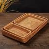 Handmade Rattan Storage Basket Tray