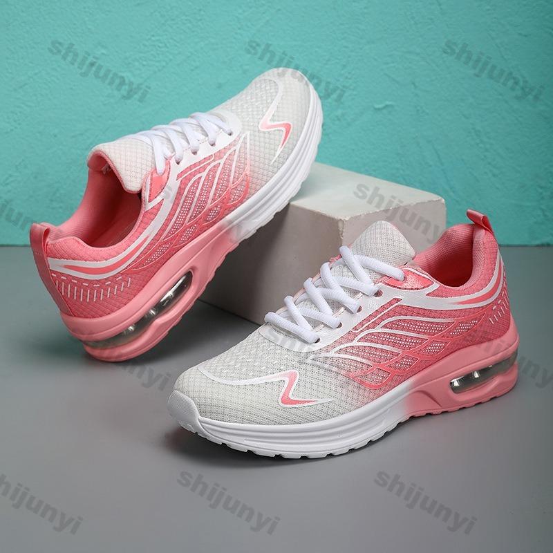 Women's Casual Shoes 2025 Spring New Mesh Breathable Fashion Casual Sports Running Shoes Comfortable Shock Vulcanized Shoes