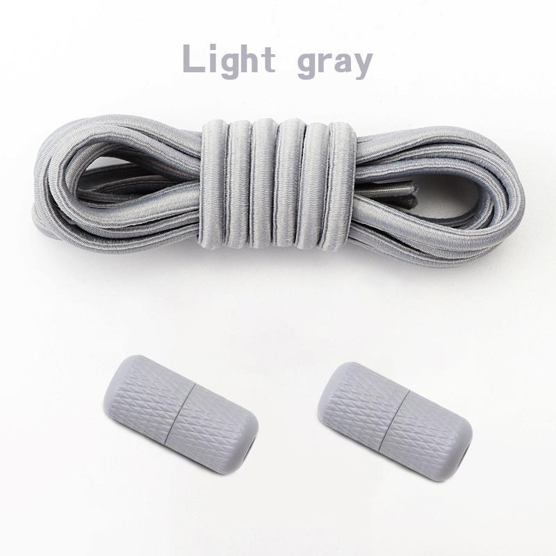 Round Elastic Laces without ties Metal Buckle Shoelace Sneakers Flat Shoes no tie shoelaces Shoe Accessories 1Pair/2Pair