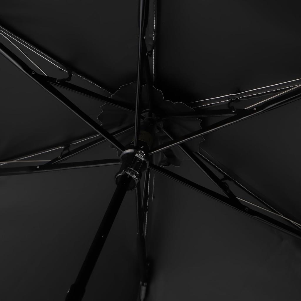 Viewrance Folding Perfect for Sun and Full Light Lightweight and 1BH Black Parasol, Rain, Blocking, Compact, Women's, 27726, (98)