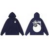 Stussy Mens Hooded Sweatshirt Casual Loose Fit Streetwear Printed Pullover
