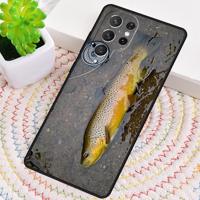 Rainbow Trout Fishing Skin Phone Case For Samsung Galaxy Note 10 Pro S26 S25 S24 S23 S22 Ultra Plus S21 FE S20 Shockproof Cover