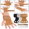1Pair Leather+Cotton Gymnastics Grips Gym Pull-up Grip Strap Lifting Strap Palm Protection Wristbands Cowhide Gloves Sport Glove