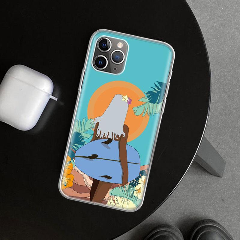 Surf Board Aesthetic Phone Case Cover for iPhone 18 11 12 13 Mini 14 15 Plus 16 Pro Max 17 Air 7 8 + SE Art Customized Fundas 11 12